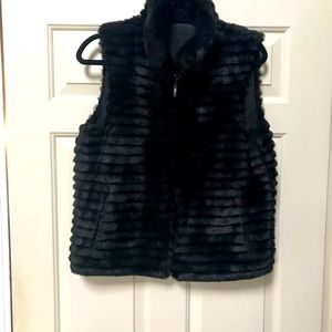 Faux fur vest